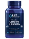 Estensione della vita BioActive B-Complex completo, cuore, cervello e Nerve supporto, energia sana, metabolismo, complesso B completo, 60 capsule vegetariane