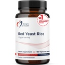 Progetti per la salute Capsule di riso di lievito rosso - 1200mg (1.2g) Supplemento per sostenere la salute cardiovascolare - Non OGM, Realizzato con riso di lievito rosso organico americano (180 capsule)