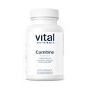 Vital Nutrients Carnitine 500mg | Integratore L-Carnitina per il supporto per la salute del cuore | Integratore di supporto energetico vegano | Gluten, Latticini, Soia Free | Non OGM | 60 capsule