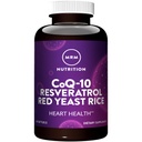 MRM Nutrition CoQ-10 Resveratrolo Red Yeast Rice | Supporta la salute cardiovascolare e cardiaca | Gluten-Free | Non-GMO | 30 Softgels