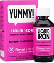 NovaFerrum Yummy | Gocce Pediatriche Supplemento di ferro liquido per neonati e bambini | Ferro liquido per bambini | 15mg di ferro per 1mL Dose | Età 4 &amp; Under | Gluten Free Certified | Raspberry
