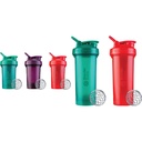 BlenderBottle Classic V2 20-Ounce Shaker Bottiglia, 3-Pack: Rosso, Verde e Plum & Classic V2 Shaker Bottiglia perfetta per Protein Shaker e Pre Workout, 28-Ounce (2 Pack), Rosso, Verde