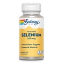 Solaray Yeast Free Selenium 200mcg, capsule di selenio per la funzione sana tiroide e supporto immunitario, supplemento di assorbimento elevato, Vegan, 90 Servings, 90 VegCaps