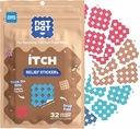 NATPAT Magic Patch Itch Relief Stickers - Insect Bite Patch per zanzare, zecche, medi, Sandflies, e Bed Bug Bites - Buzzpatch - 32 Count