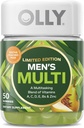 Multi uomo OLLY, Vitamine A, C, D, E, B, Zinco, Edizione Limitata, Sidro Poached Festivo - 50ct