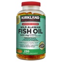 Kirkland Signature Kirkland Signature Wild Alaskan Fish Oil 1400 mg Integratore alimentare (Netcount 230 Soft Gel),, 230Count ()