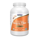 NOW Integratori alimentari, Acacia Pure Powder, Certificato Organico, Altamente Solubile, Miscela facilmente, Salute Intestinale*, 12-Oncia