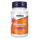 NOW Integratori alimentari, Vitamina D-3 2000 IU, Alta potenza, Supporto strutturale*, 240 Softgels