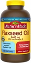Olio di semi di lino biologico 1400 mg Omega-3 700 mg 300 Softgels