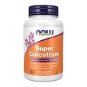 NOW Integratori alimentari, Super Colostrum 500 mg, Immunoglobuline naturali con ImmunEnhancerTM, Estratto di foglie di oliva e Astragalus Root, 90 capsule di veg