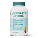 SmartyPants Vitamine prenatali per le donne, Multivitaminici Gummies: Omega 3 Fish Oil (EPA/DHA), Biotin, Methylfolate, Vitamina D3, C, Vitamina B12, B6, A, K & Zinc, Inositol, 120 Count (30 giorni di alimentazione)