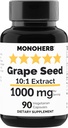 Estratto di semi di Uva MONOHERB 1000 mg - 90 capsule vegetariane