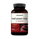 Riso di lievito rosso con CoQ10, 240 capsule vegetali | Supplemento avanzato di erbe per la salute del cuore – Supporto antiossidante per l'energia e la salute del cuore – Non OGM