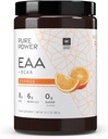 Dr. Mercola Pure Power Essential Aminoacidi con BCAA, Arancione Flavor, 12.3 oz (350 g), 30 Serve, 8 g di EAA, 6 g di BCAA, 0 g di zucchero, Non OGM, NSF Certificato per lo sport