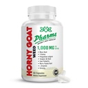 PHARMS Hornygoatweed for Men & Women (1,000 mg) - Energy & Stamina Capsules with Maca Root, Tribulus, Tongkat Ali, Saw Palmetto & Ginseng - Female & Male Performance Enhancing Supplement - 60 Capsule