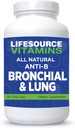 LifeSource Vitamins All Natural Anti-B Bronchial & Lung Support – 14 Tutti gli ingredienti naturali - 90 capsule - Formula Proprietario