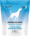 Om Mushroom Matrix massimo recupero Mushroom Pet supplemento polvere, Supporta la salute ottimale & Assistenza agli anziani per cani e gatti, 200 grammi, 7.1 oz
