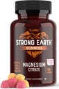 Terra forte - Magnesio Citrato Gummies per Adulti 250mg (90 Conte) - Gummie calme - Vegan Magnesio Gummies - Supplemento per donne, uomini, adolescenti