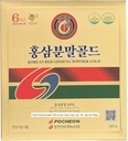 Pocheon 300g Coreano Rosso Ginseng polvere oro 6 anni, nessun Additivi 100% Pure, Alta Ginsenoside Panax, Supporto Immune naturale