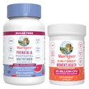 MaryRuth Organics Prenatal Postnatal Multivitamin Gummies (Strawberry) & Women's 3-in-1 Daily Probiotic Capsule | Clean Label Project Verified® | Breastfeeding & Gut Health | Vegan, Non OGM