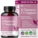 Pure D Mannose Capsule 1000mg Per Serve - Fast Acting UTI Support - Urinary Tract Cleanse & Bladder Health - Cranberry, D-Mannose, Dandelion, Hibiscus Flower - 60 Veggie Caps