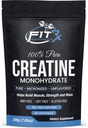 FITRxSupplements.com Polvere di monoidrato di creatina pura - ingredienti aggiunti a zero - senza calorie, 5g per porzione, senza aroma 40 selezioni, 200g, dissolvenza rapida