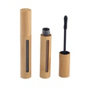 2Pcs 6ml High-Grade Bamboo Mascara Tube Bottiglie Vials riutilizzabili Refillable Eyelash Cream Container Bottiglia con sopracciglia Wand e spina per olio di ricino, olio di crescita della ciglia, bottiglie di viaggio DIY Mascara