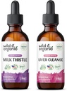Latte selvatico e organico Tincture 2 fl oz & Liver Cleaning Tincture 2 fl oz