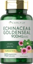 Carlyle Echinacea Goldenseal Capsule | 110 Count | 900mg | Vegetariano, Non OGM, Gluten Free