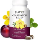 Matys costipazione capsule di sollievo, Botanical Herbal Laxative Relieves costipazione, promuove Smooth Bowel Movimento & Gut Salute, sicuro ed efficace per adulti & bambini 12 anni +, 20 capsule vegetariane