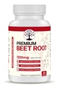 Estratto di radice di barbabietola - Polvere di barbabietola biologica Premium - Supplemento di ossido nitrico - Salute del cuore, Circulation and Stamina Support - Non-GMO - 60 capsule vegane