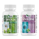 America Medic & Science OVA-Max vitamine prenatali per le donne (120 capsule) e WFS Plus Fertilità Supplementi per le donne (90 capsule)