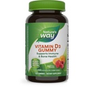 Via della natura Vitamina D3 Gummies, Supporta Immune e Bone Salute*, 2000 UI (50 mcg) per 2-gummy Serving, Vitamina D3 2000IU per 2 Gummie, Frutta mista aromatizzata, 120 Conte