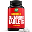 “No Bull” L-Glutamina compresse, Pure L Glutamine Pillole, Non OGM, L Glutamina Supplemento, Naturalmente Vegan, Per vegetariani e Gluten Free, 1000mg