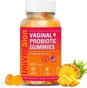 Probiotici vaginali UniVitaSion Gummies per le donne, 50 miliardi di CFU - PH Balance, Odore vaginale, Flora vaginale, Trattamento delle infezioni da lievito per le donne, Vitamina C per la salute immunitaria, Aroma di ananas hawaiano
