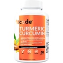 curcumina curcuma curcuma con 95% curcuminoidi, potenza più alta, non OGM, senza glutine, 1500mg di curcumina erboristica ultra-pura con bioperina per assorbimento potenziato, 30 capsule vegetali di servizio