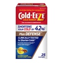 Cold-Eeze Plus Defense Natural Manuka Honey Lemon Lozenges, omeopatico Cold Remedy, abbrevia i comuni sintomi freddi, promuove la salute immunitaria, Sambucus Nigra, Echinacea e Rose HIPS, 25 Ct.