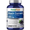 NusaPure Black Currant 10:1 estratto, 250 mg Equivalente a 2.500mg, per Veg Caps 200 Vegan, Non-OGM