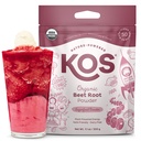 Polvere di radice di barbabietola organica di KOS, certificata USDA - Ingrediente di barbabietola a base di superfood per l'aumento di stamina, Circolazione - Non OGM, Soy & Gluten-Free, 50 Servings Bag