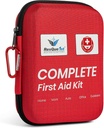 Kit di pronto soccorso per la casa e il viaggio Essentials - Ideale per il kit di auto di emergenza e il campeggio Essentials - Kit di pronto soccorso portatile e all'aperto - Kit di pronto soccorso di emergenza per auto e viaggio di strada Essentials