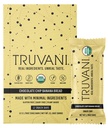 Truvani Plant Based Snack Bars | Chocolate Chip Banana Bread 12 Pack | 5g Protein | USDA Organic and Vegan | The Only Bar | Dairy, Soy e Gluten Free | Individually Wrapped
