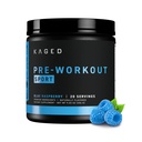 Kaged Sport Pre Workout Powder for Men & Women, Blue Razz, Sport Certified, 188mg Caffeina, Nitric Oxide Supplement, Beta Alanine for Energy, Weightlifting, Cardio Endurance & Strength, 20 Servings