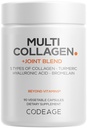 Codeage Multi Collagen Protein + Joint Blend Supplement, Acido ialuronico, Bromelain, Turmerico, Ginger, Boswellia, Astaxantina - Collage bovina idrolizzata - 5 tipi di collagene - Non-GMO - 90 capsule
