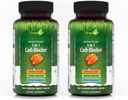 Irwin Naturals Maximum Strength 3-in-1 Carb Blocker - 84 Liquid Soft-Gels, Confezione da 2 - Neutralize Carbohydrates - 84 Total Servings