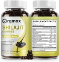 Shilajit Pure Himalayan Organic Shilajit Gummies,5000MG Integratore Shilajit per Uomini e Donne con 85+Metalli di Trace & Acido Fulvico, Supporto per Focus, Energia & Immune, Non-GMO|60 Conta,2 Pacchetti