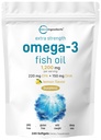 Micro Ingredienti Extra Forza Omega 3 Fish Oil Supplementi 1.200mg Per Serving, 240 Softgels | Limone aromatizzato | Burpless | Acidi grassi essenziali | EPA 220mg + DHA 150mg | Pesce marino profondo
