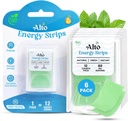 Strisce ad alta energia con 80 mg di caffeina naturale per porzione – 10X Assorbimento più veloce | 12 Deliciously Minty Strips ≈ 12 Bevande di energia | Energia e Focus Boost Anytime, Anywhere – 6 Pack