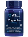 Estensione della vita L-Tryptophan, 500 mg, Incoraggia livelli di serotonina sana e promuove sonno sano, umore, risposta di stress & sazietà, senza glutine, non OGM, vegetariano, 90 capsule