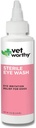 Vet Worthy Eye Wash for Dogs - Soluzione detergente per gli occhi delicati per i cani per prevenire l'ergastolo e l'irritazione degli occhi - Pulitore degli occhi per lacrima, sporco e scarico degli occhi - 4oz
