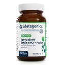 Metagenics SpectraZyme Betaine HCI + Pepsin - Supporta Stomach Health & Aids in Digestion* - con Betaine HCl & Pepsin - Proteolytic Digestive Enzyme* - Non-GMO - 45 Servings - 90 compresse